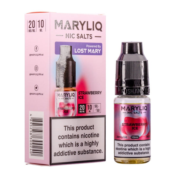 Strawberry Ice Nic Salt E-Liquid by Maryliq