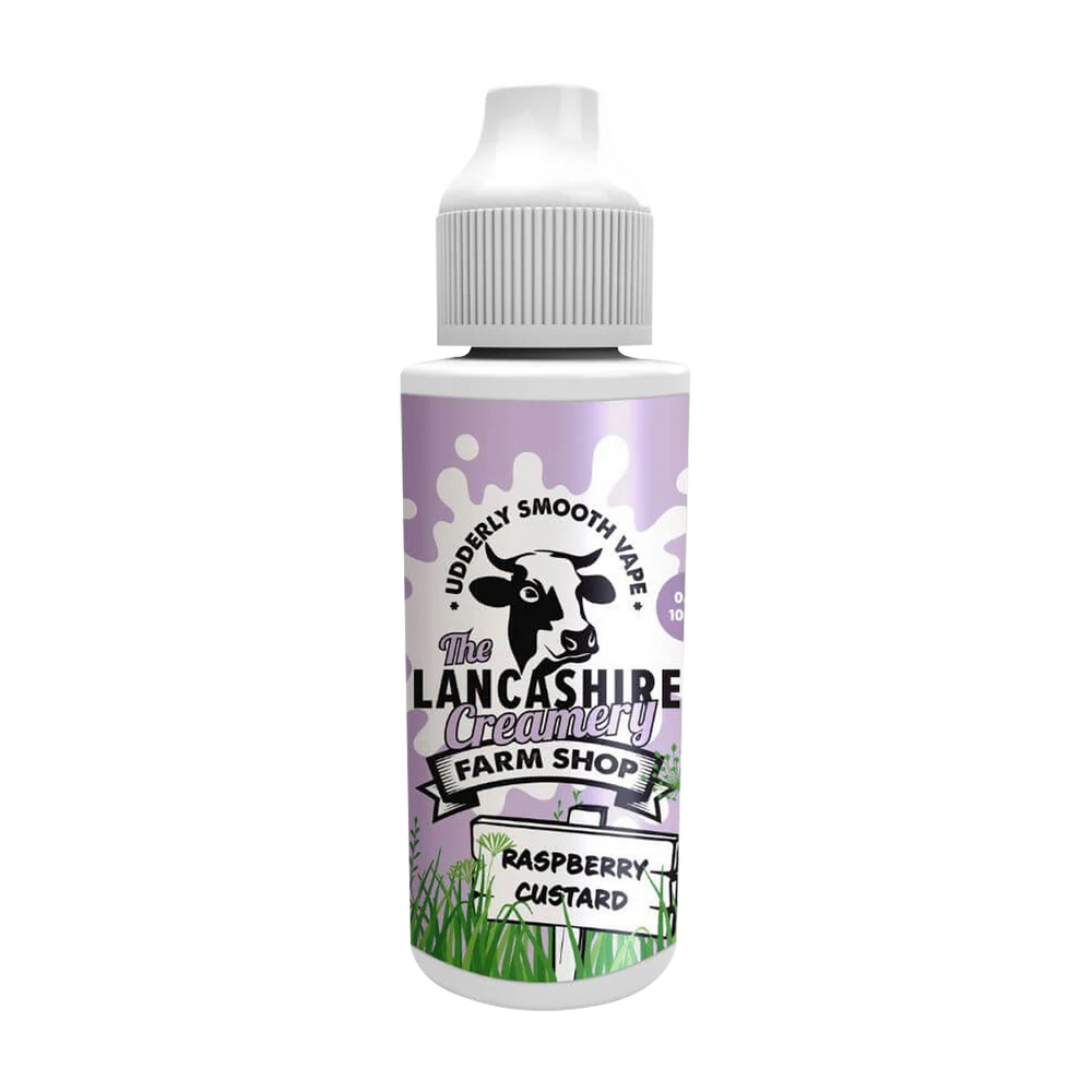 the lancashire creamery 100ml raspberry custard