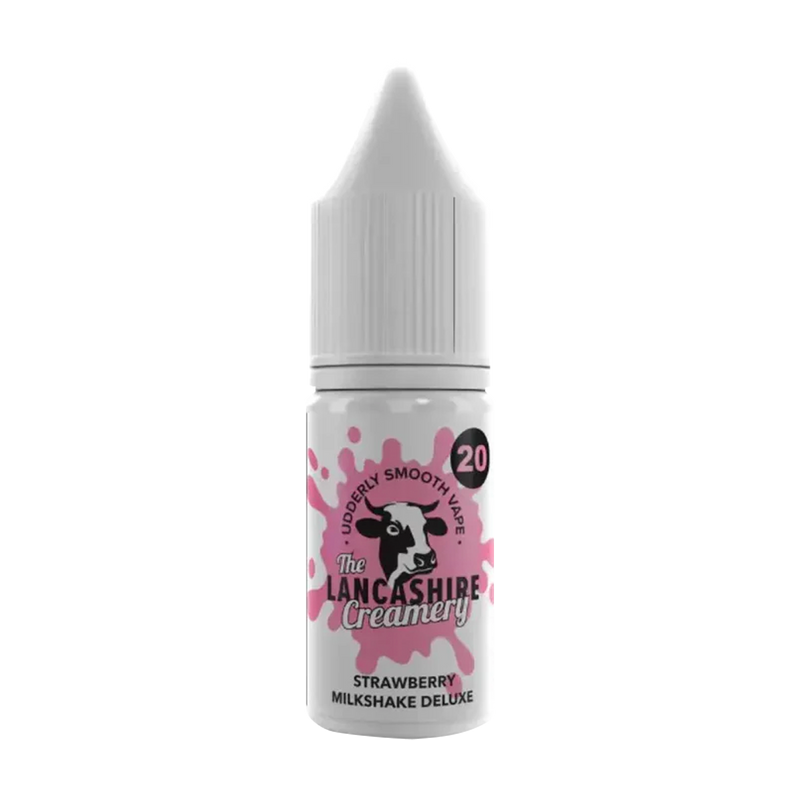 Strawberry Milkshake Deluxe Nic Salt by Lancashire Creamery