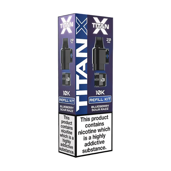 titan x prefilled pods blueberry sour razz