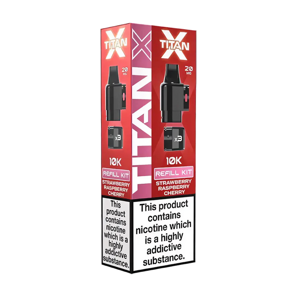 titan x prefilled pods strawberry raspberry cherry