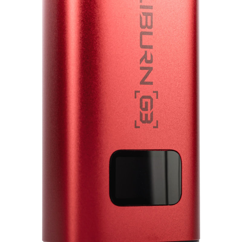 Uwell Caliburn G3 Pod Kit in Red Colour - Close up Image of Screen