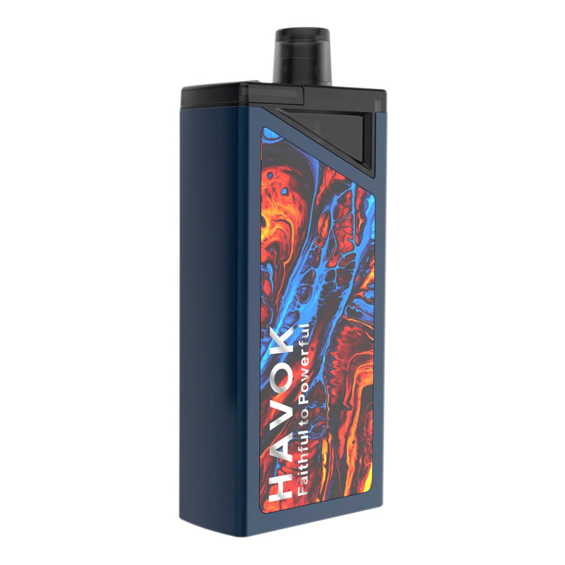 Back image of Uwell Havok pod kit in blue colour