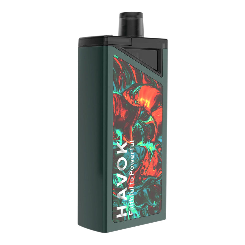 Back image of Uwell Havok pod kit in green colour
