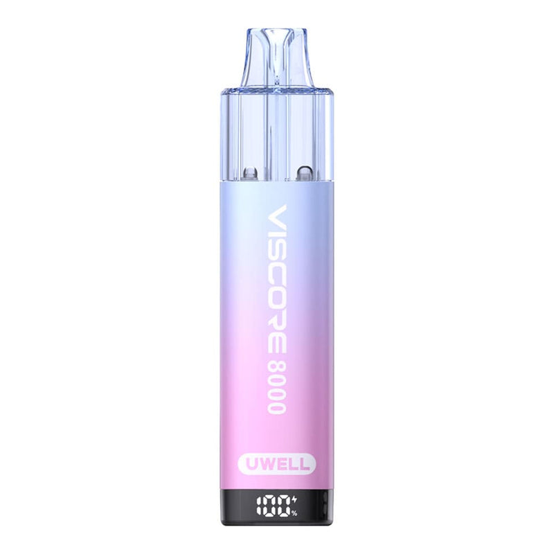 Uwell Viscore 8000 Blueberry Sour Raspberry Device Mockup.