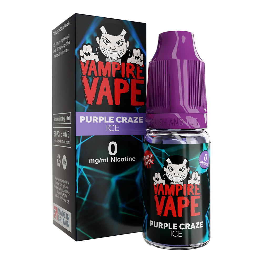 Purple Craze (Pink Berg) Ice 10ml E-Liquid by Vampire Vape Royal Flush Vape Purple Craze (Pink Berg) Ice 10ml E-Liquid by Vampire Vape Royal Flush Vape