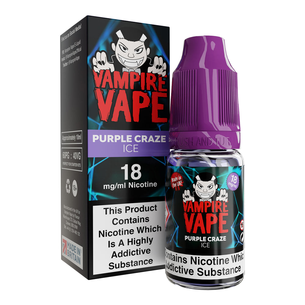 Purple Craze (Pink Berg) Ice 10ml E-Liquid by Vampire Vape Royal Flush Vape Purple Craze (Pink Berg) Ice 10ml E-Liquid by Vampire Vape Royal Flush Vape