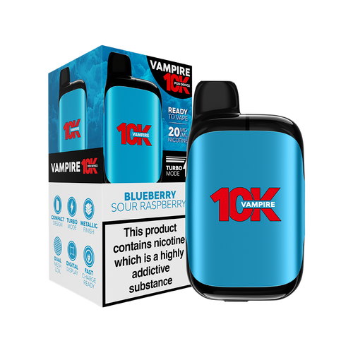 vampire10k big puff kit blueberry sour raspberry