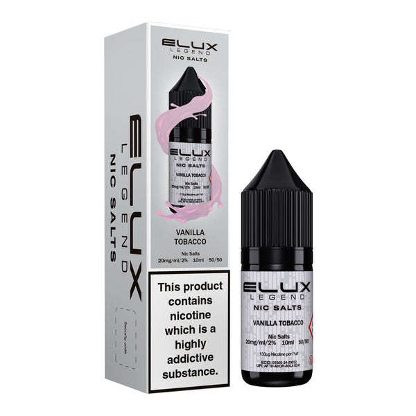 Vanilla Tobacco Elux Legend Nic Salts by Eluxtech