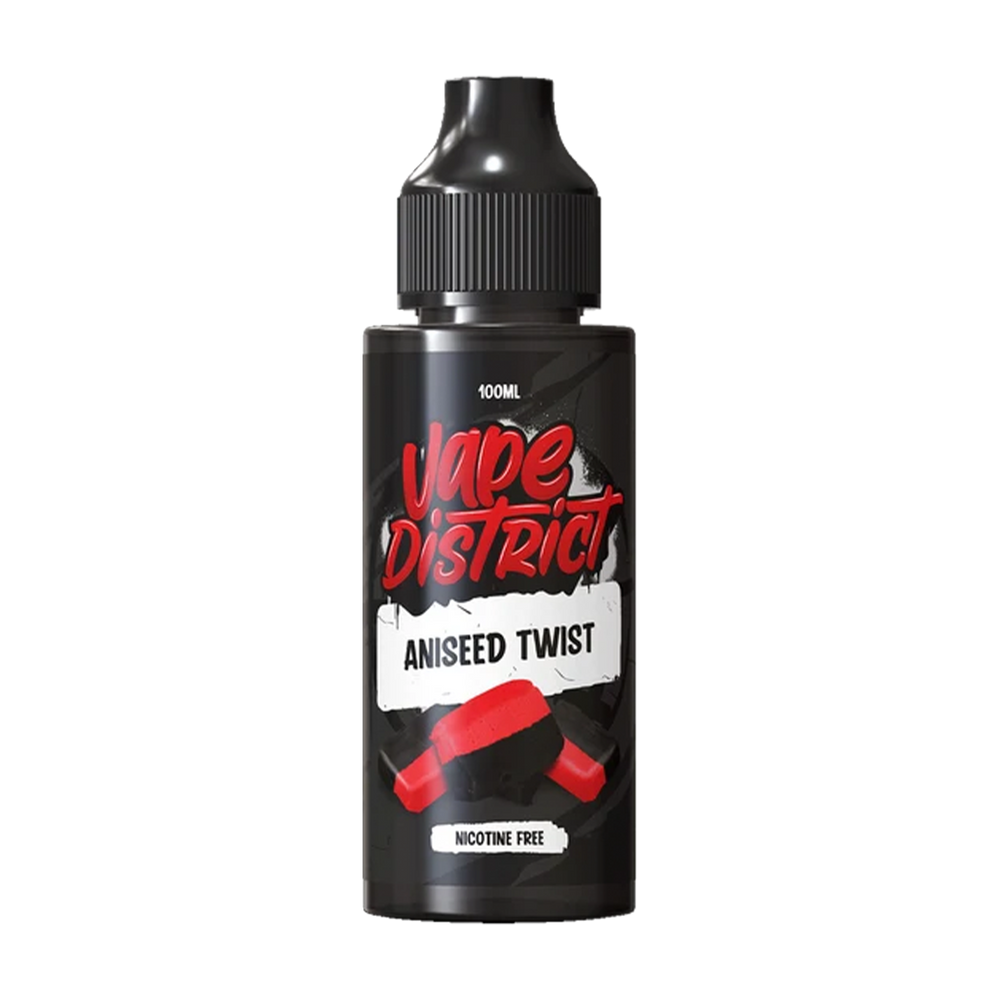 vape district aniseed twist 100ml shortfill