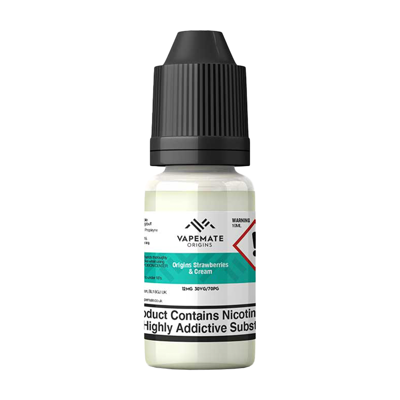 Vapemate Origins Strawberries & Cream 10ml