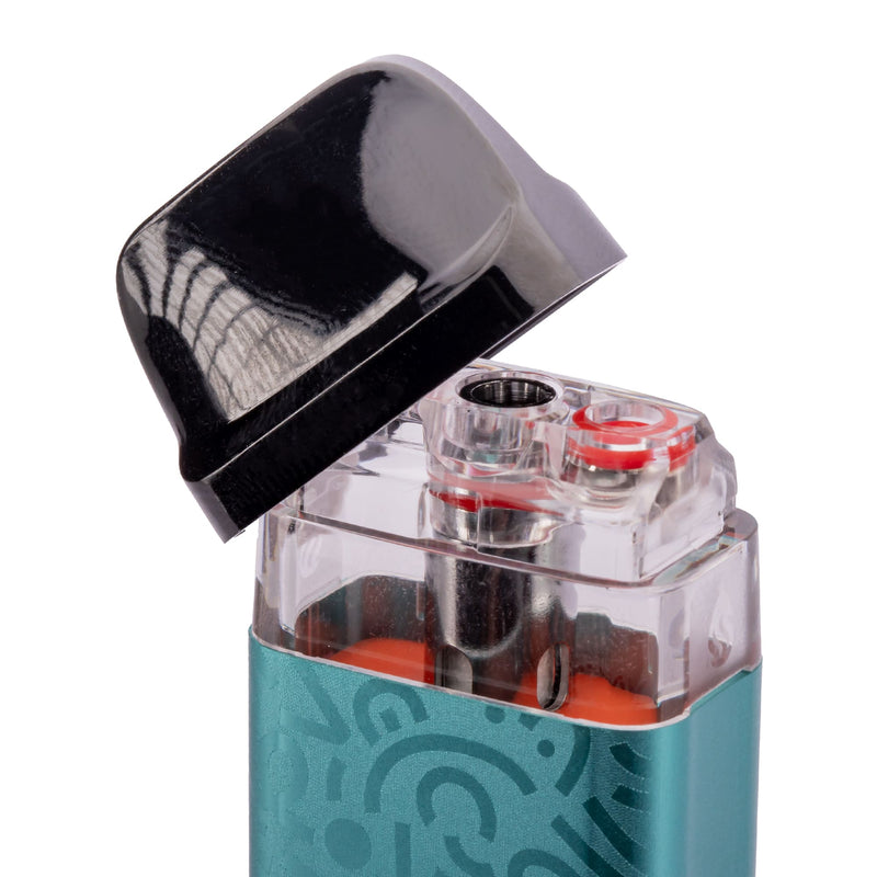 Vaporesso Xros 3 Mini Aqua Green Showing Mouth Piece Detached From Pod