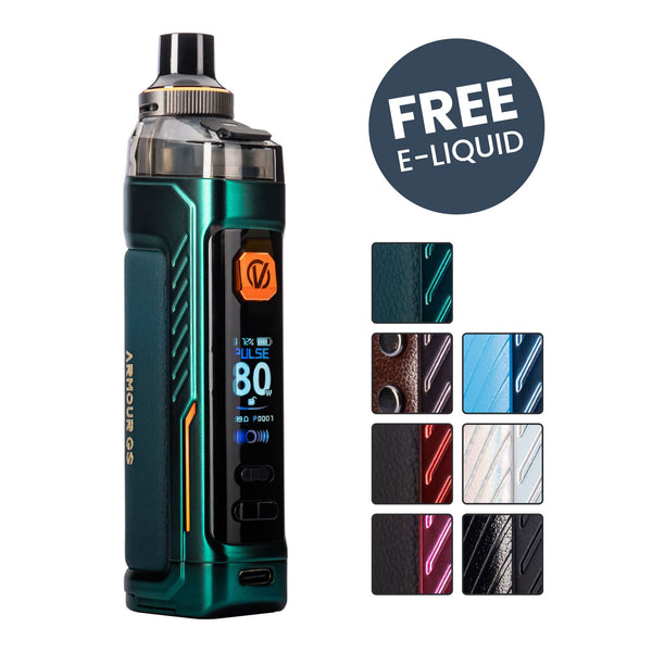 Vaporesso Armour GS vape kit in all colours.