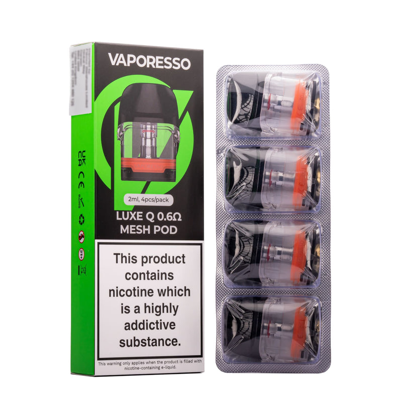 Vaporesso Luxe Q 0.6ohm Mesh Pod - 4 Pack