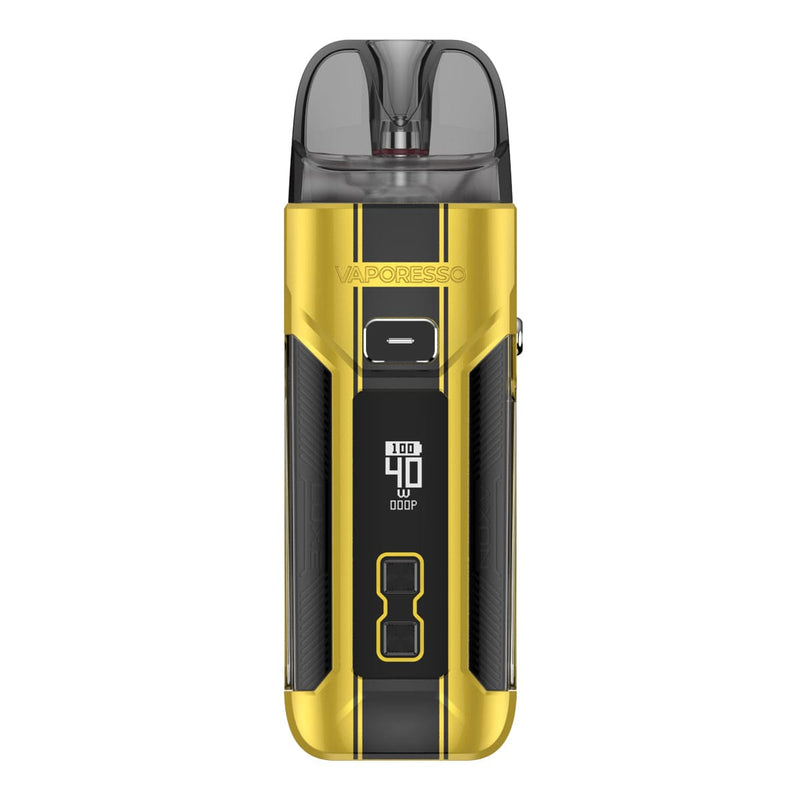 Vaporesso Luxe X Pro Vape Kit in Dazzling Yellow Colour - Front Image