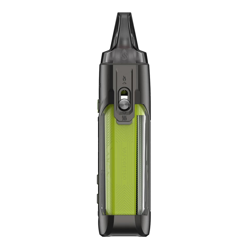 Vaporesso Luxe X Pro Vape Kit in Gunmetal Lime Colour - Side Image