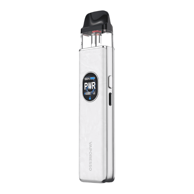 Opal White Vaporesso Xros 5 Pod Kit.