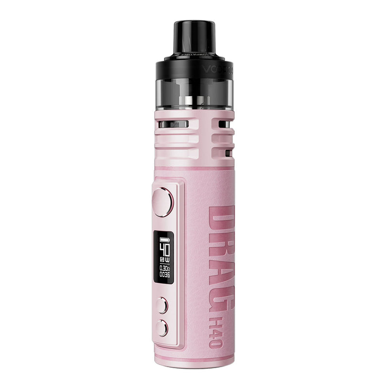 Voopoo Drag H40 Vape Kit in Pink - Front Image
