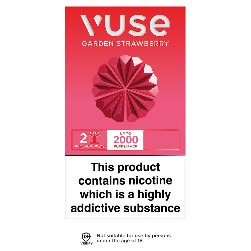 vuse vpro pods garden strawberry 2000