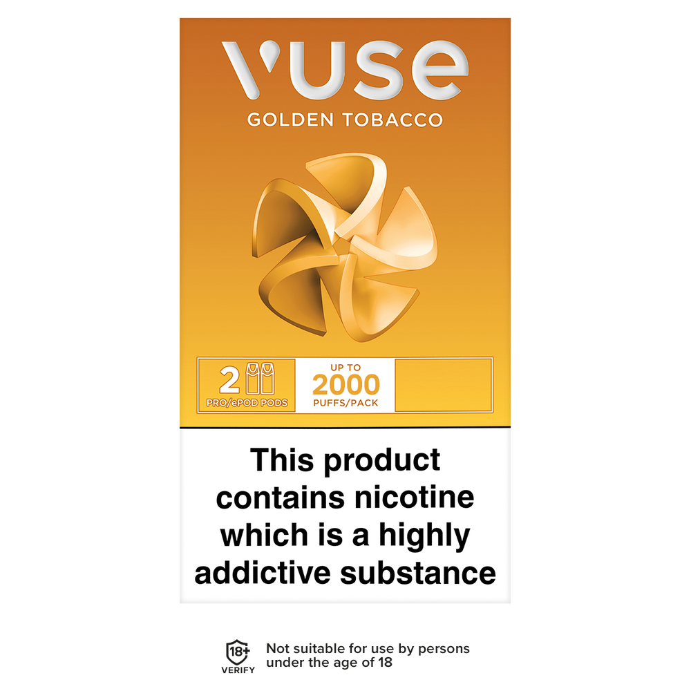 vuse vpro pods golden tobacco 2000