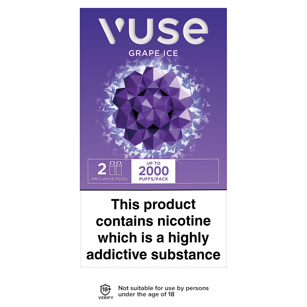 vuse vpro pods grape ice 2000