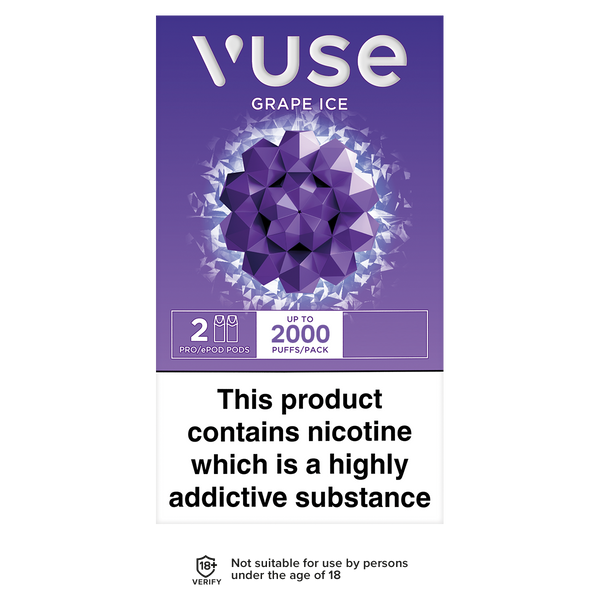 vuse vpro pods grape ice 2000