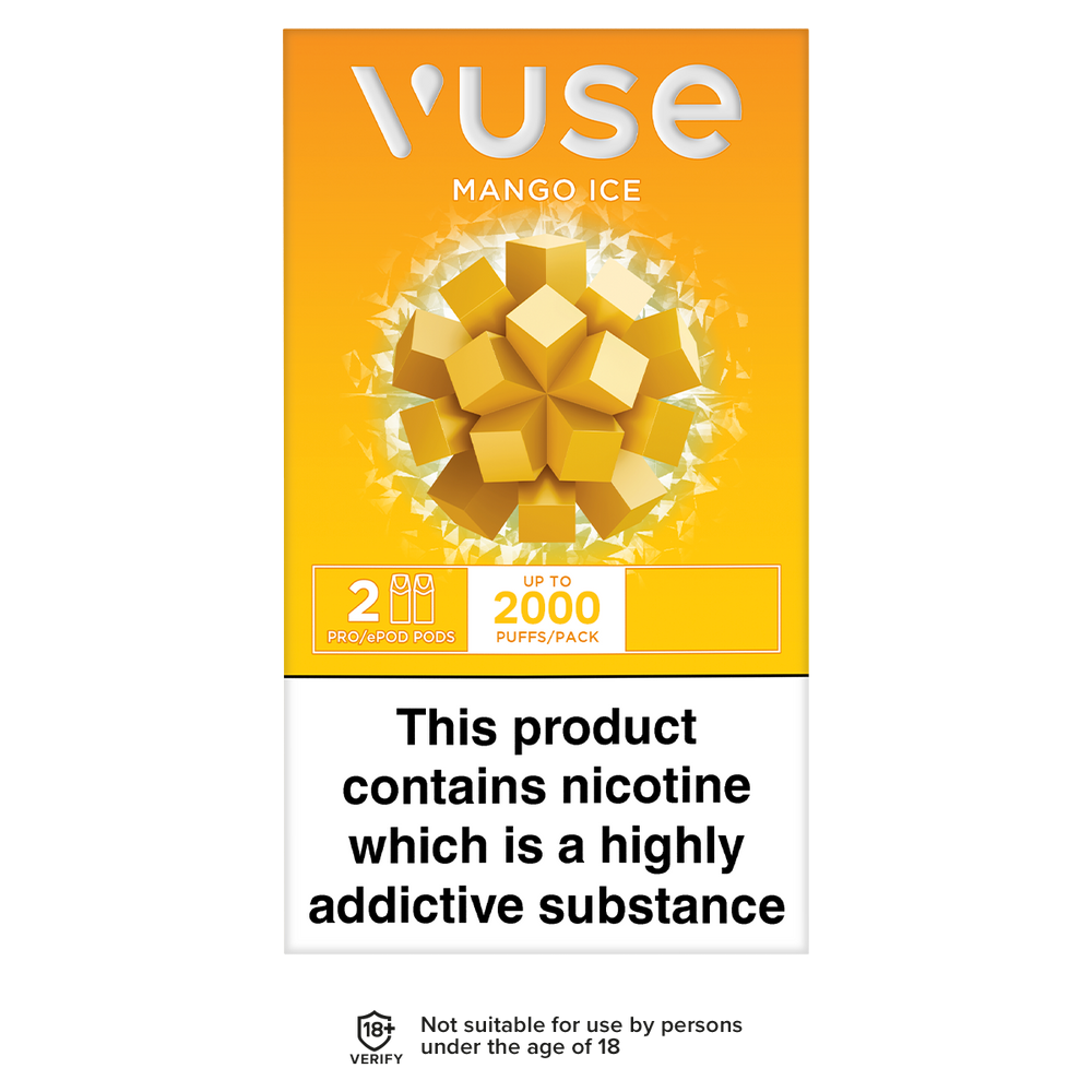 vuse vpro pods mango ice 2000