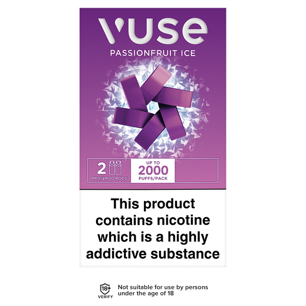 vuse vpro pods passion fruiti ice 2000