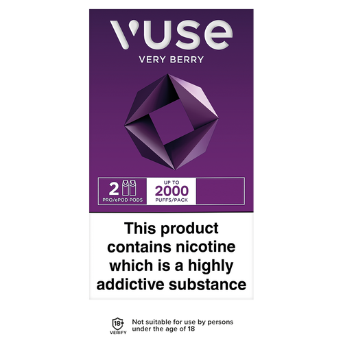 vuse vpro pods very berry 2000