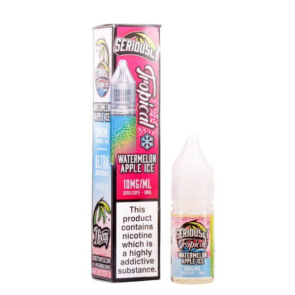 Render of Seriously Tropical Watermelon Apple Ice nic salt e-liquid.