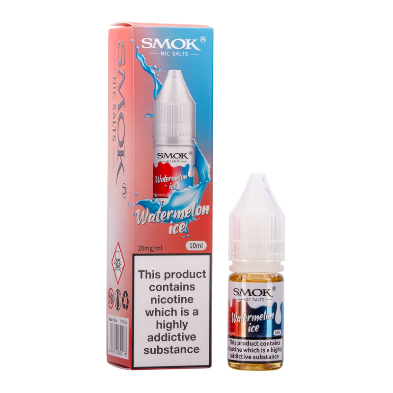 Watermelon ice Smok nic salt e-liquid.