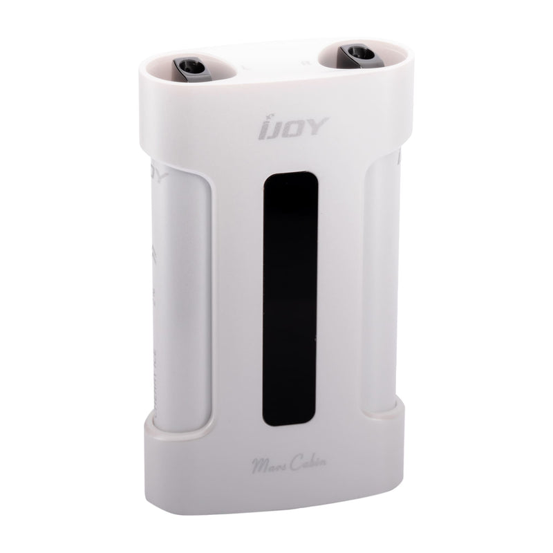 White Pearl  iJoy Mars Cabin 600 Vape Kit, Top of Device With Pods Inserted