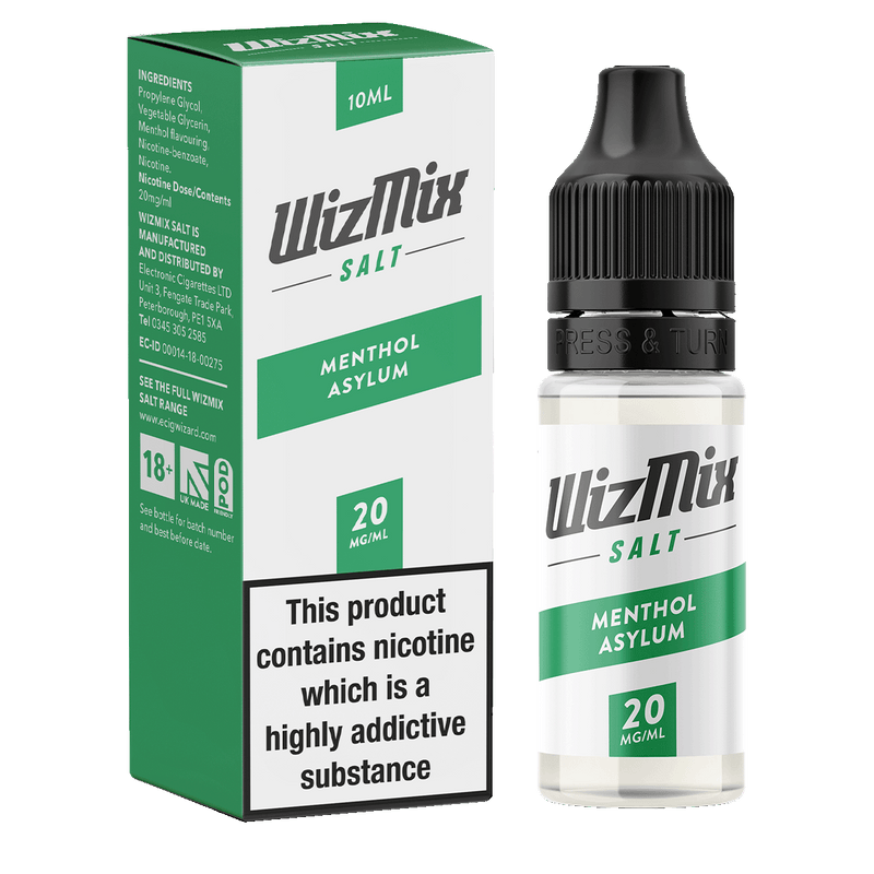 Wizmix Salt Menthol Asylum - 10ml 20mg