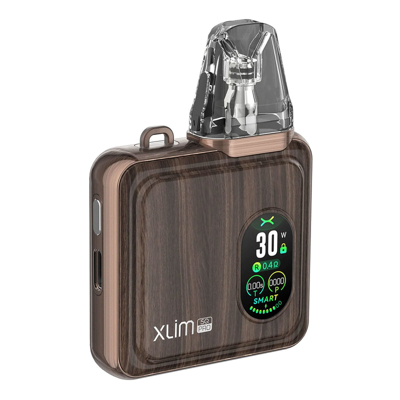 Oxva Xlim SQ Pro Vape Kit in Bronze Wood Colour