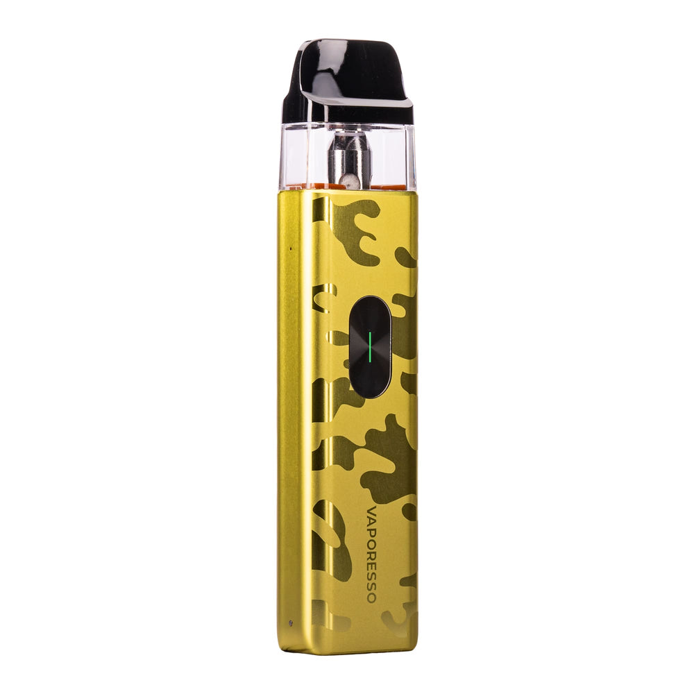 Camo Yellow Vaporesso Xros 4 Mini pod vape kit.