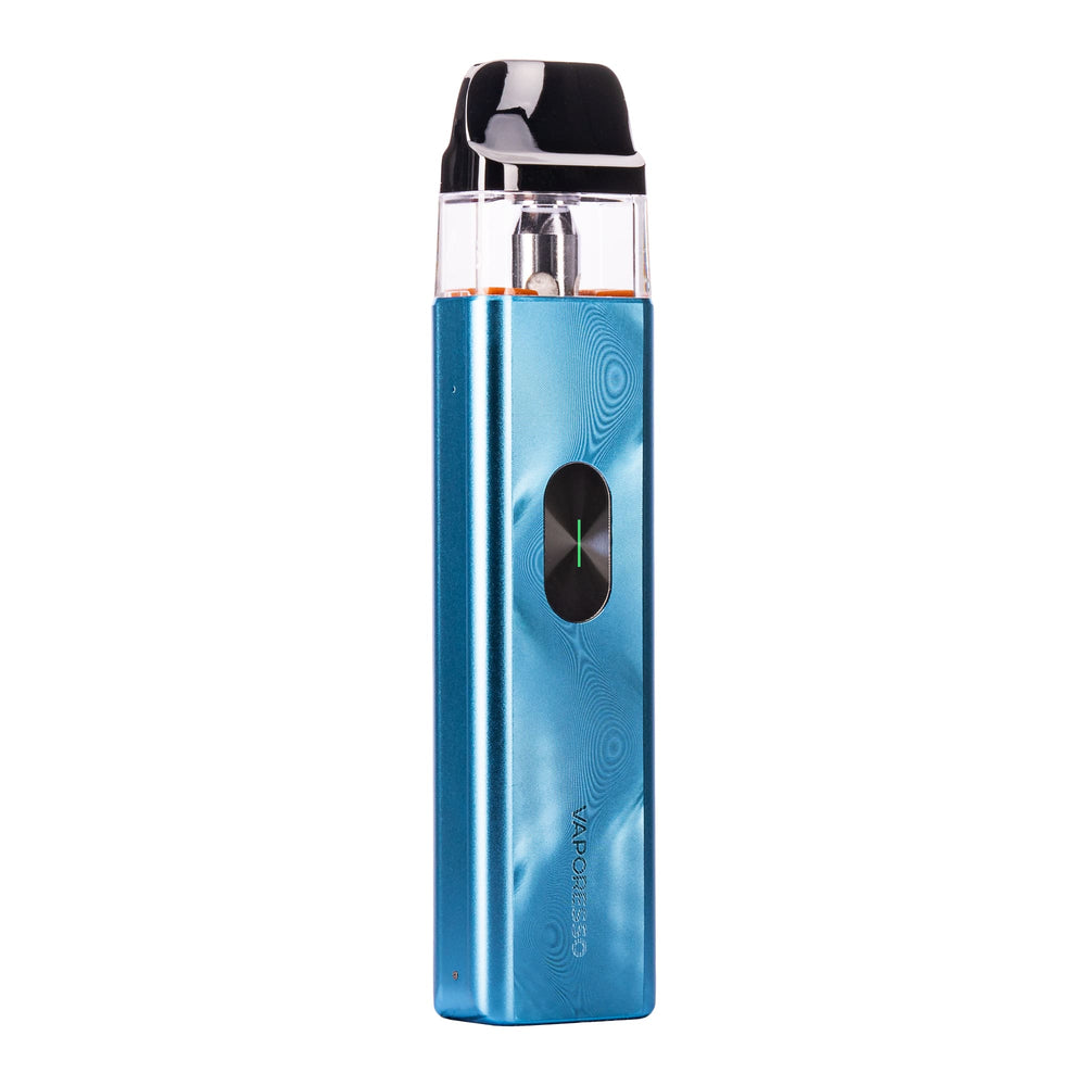 Ice Blue Vaporesso Xros 4 Mini pod vape kit.