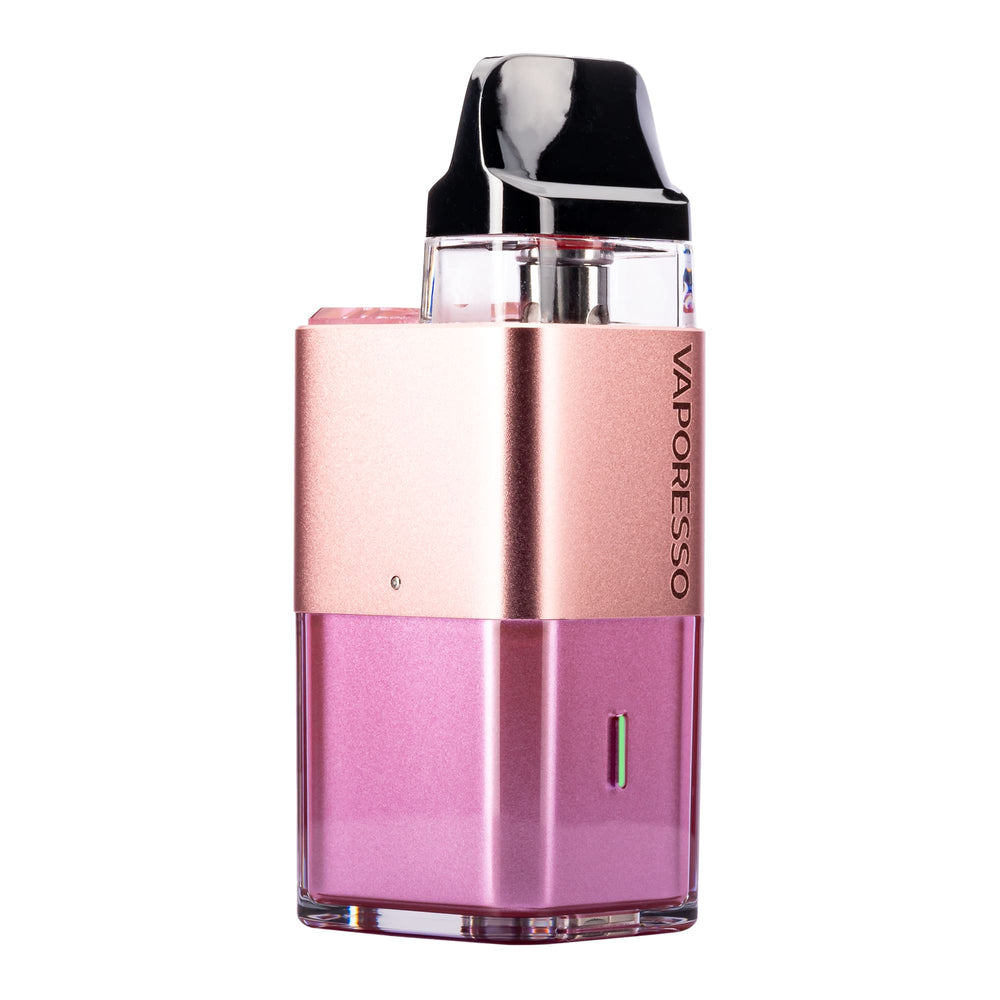Sakura Pink Vaporesso Xros Cube Side Angled Image.