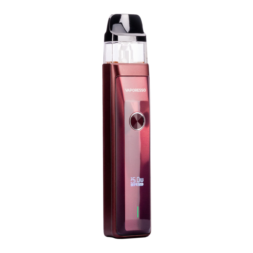 Front image of Red Vaporesso Xros Pro pod kit.