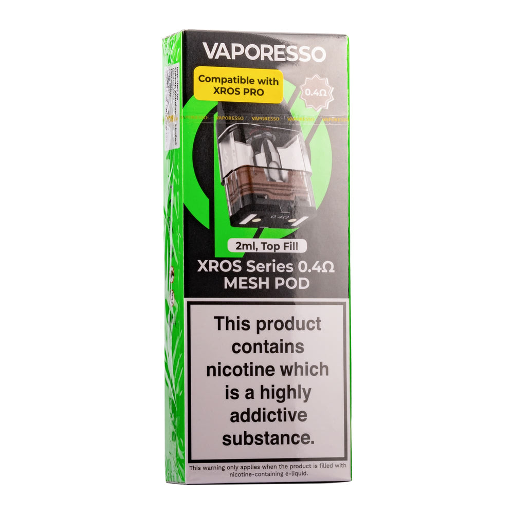 Vaporesso Xros 0.4ohm mesh pods.