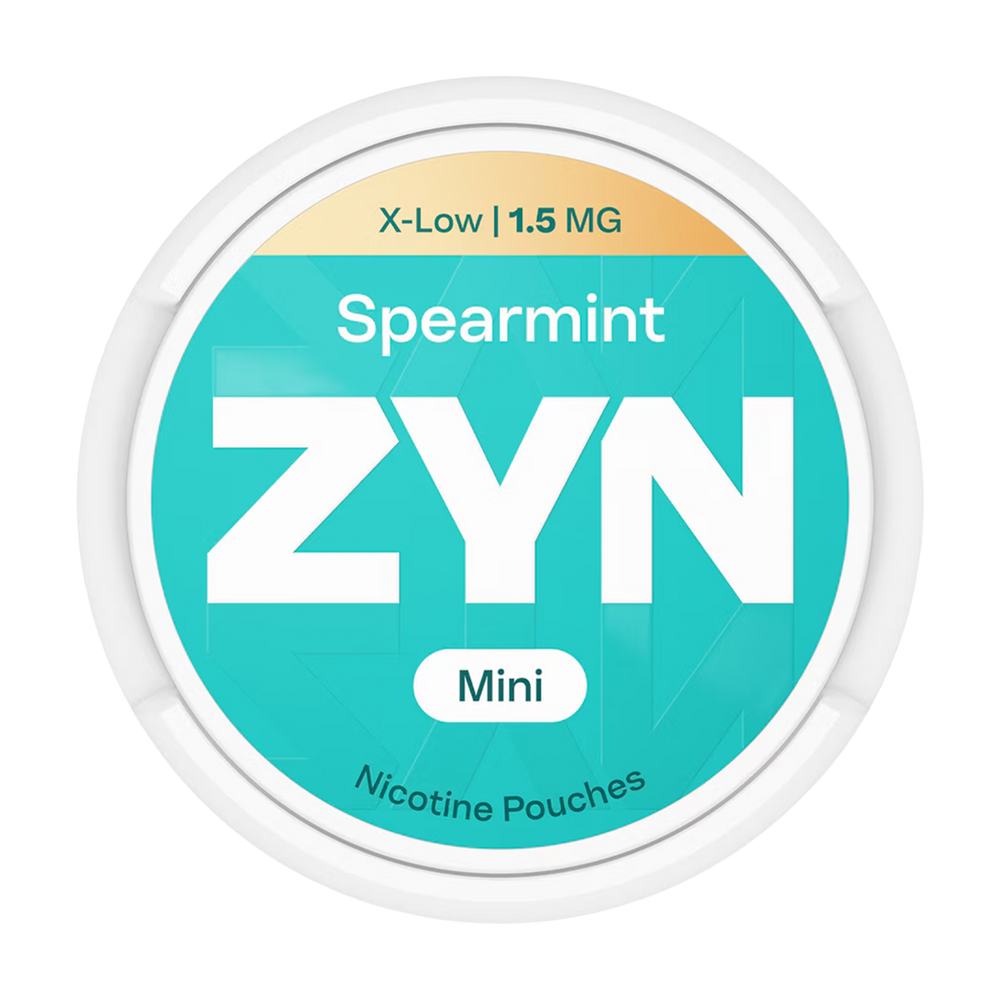 zyn nicotine pouches spearmint mini xlow