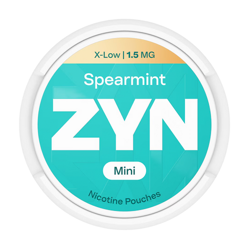zyn nicotine pouches spearmint mini xlow