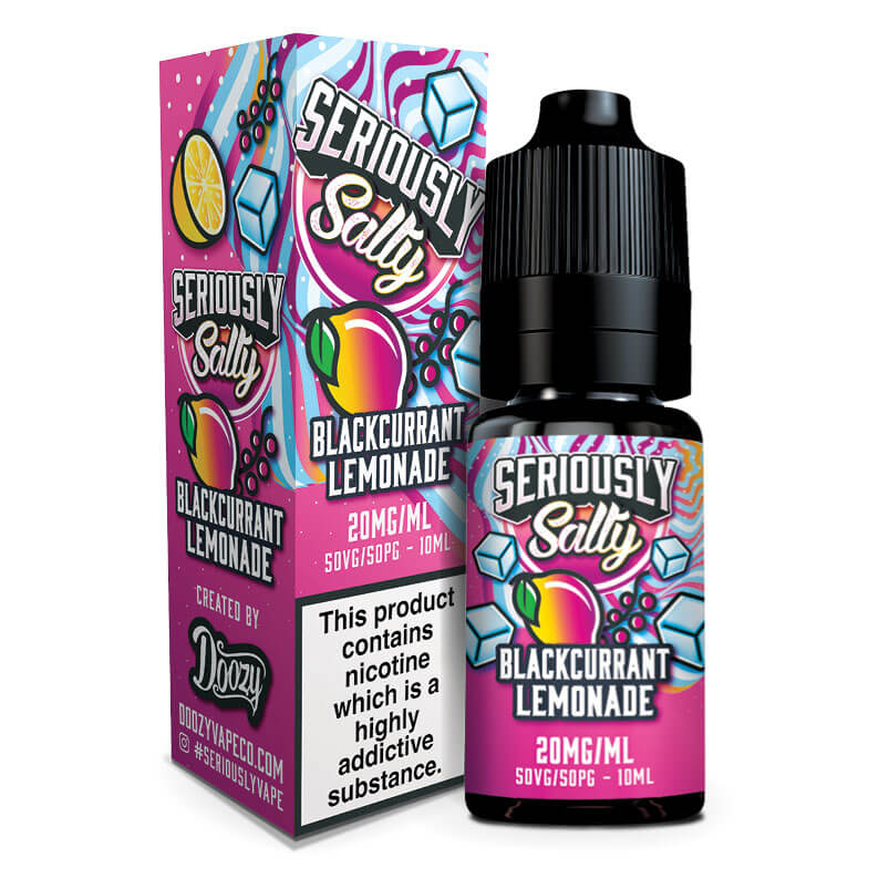 Blackcurrant Lemonade Nic Salt E Liquid Seriously Salty