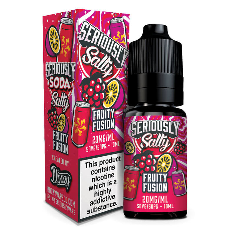 Seriously Salty Soda Fruity Fusion Nic Salts by Doozy Vape