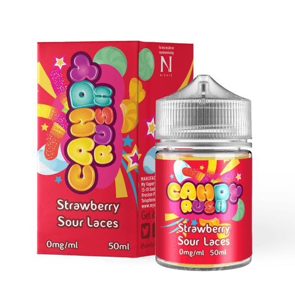 Strawberry Sour Laces by Candy Rush