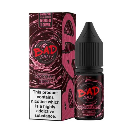 Raspberry Ripple Nic Salts by Bad Juice 10ml