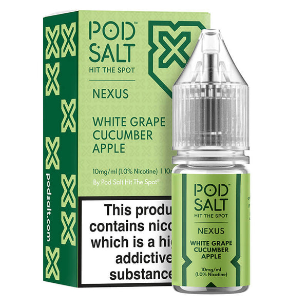 Nexus White Grape Cucumber Apple by Pod Salt 10ml