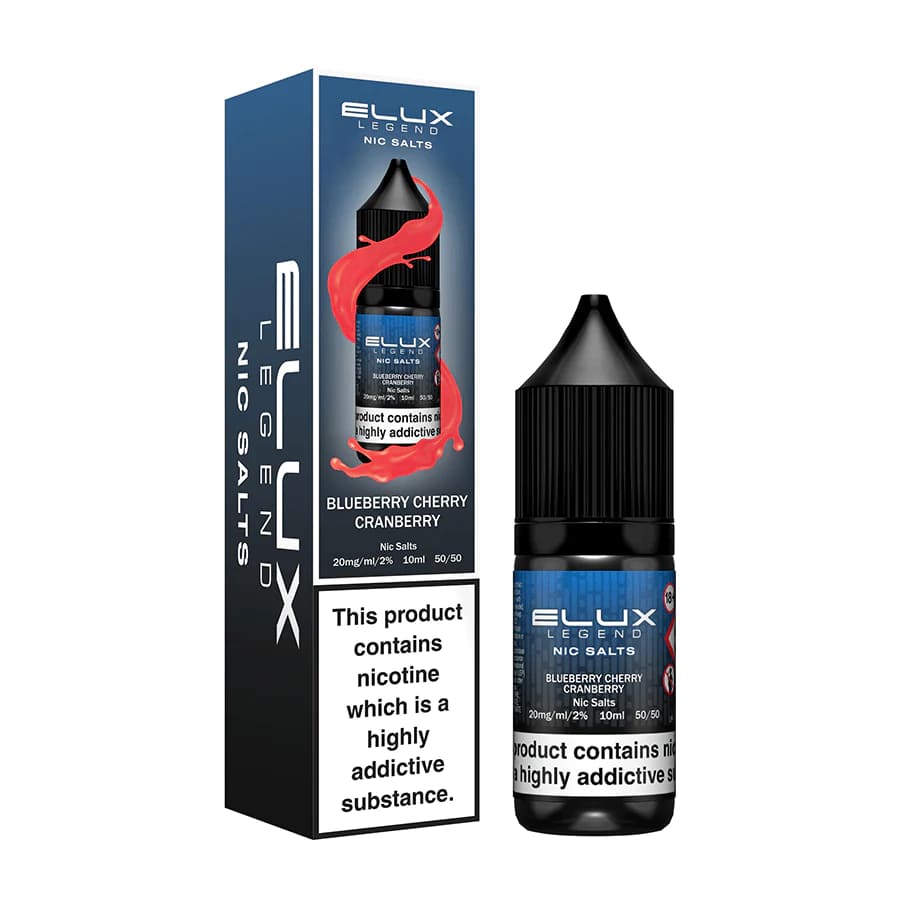 Blueberry Cherry Cranberry Elux Legend Nic Salts by Eluxtech