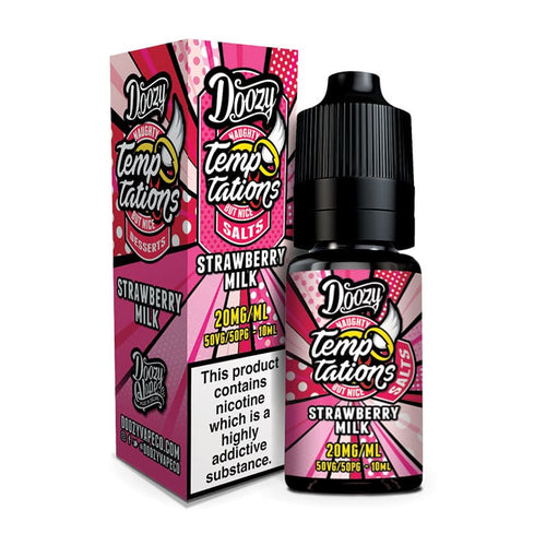 Temptations Strawberry Milk Salts by Doozy Vape