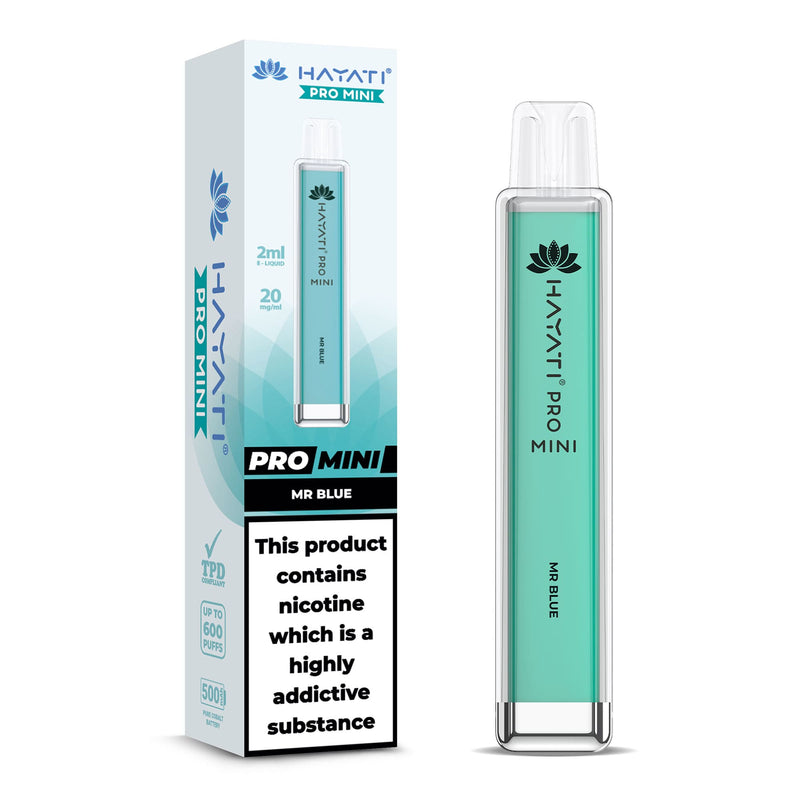 Hayati Pro Mini Disposable Vape - Mr Blue Flavour