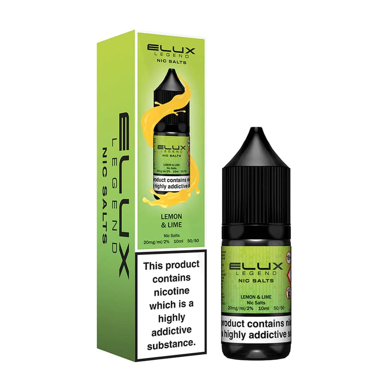 Lemon & Lime Elux Legend Nic Salts by Eluxtech